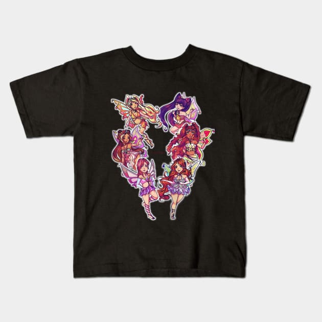 guardian fairies Kids T-Shirt by alilynn15